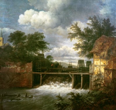 A Watermill by Jacob van Ruisdael